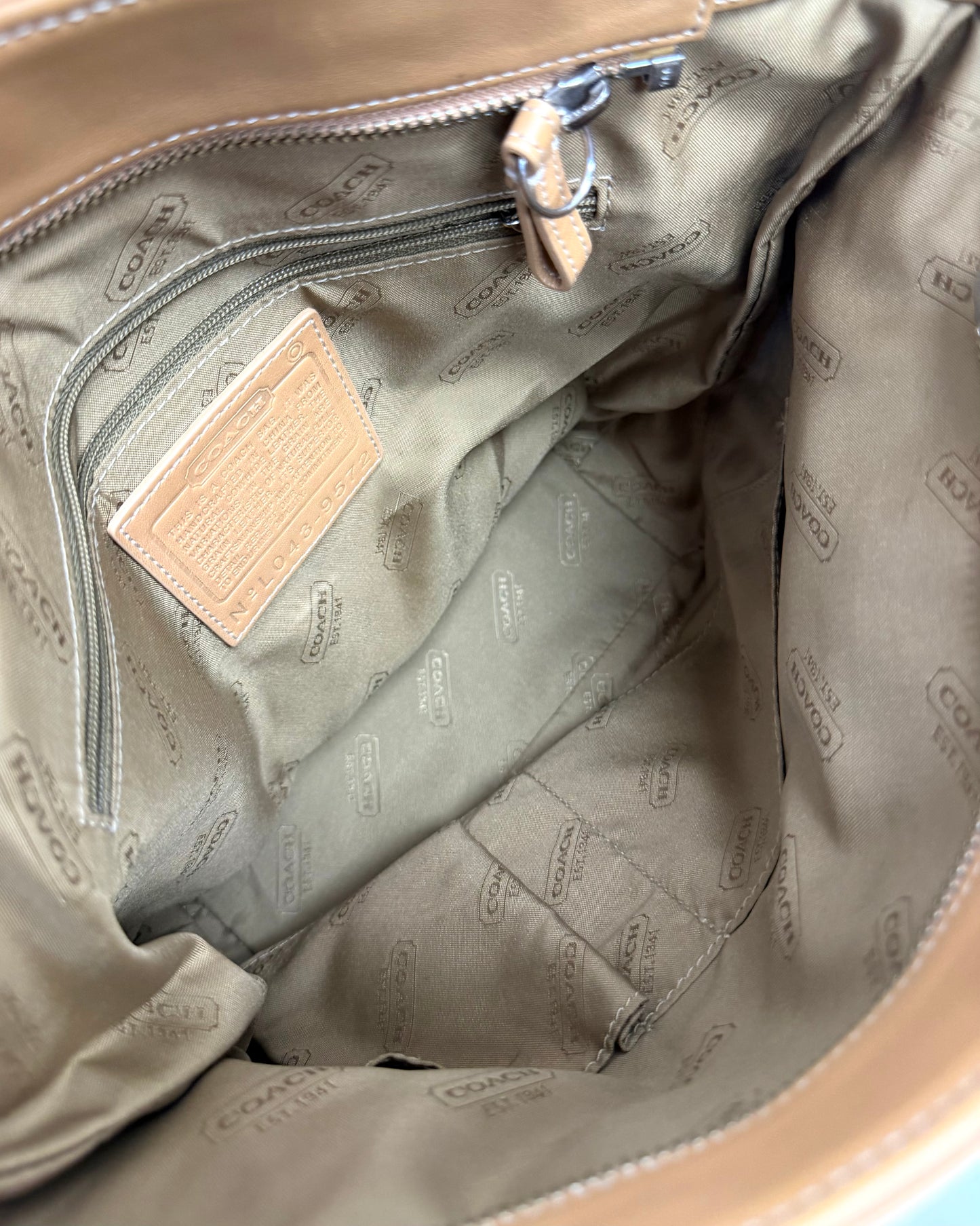 Coach Vintage Hamptons Beige Soft Leather Tote