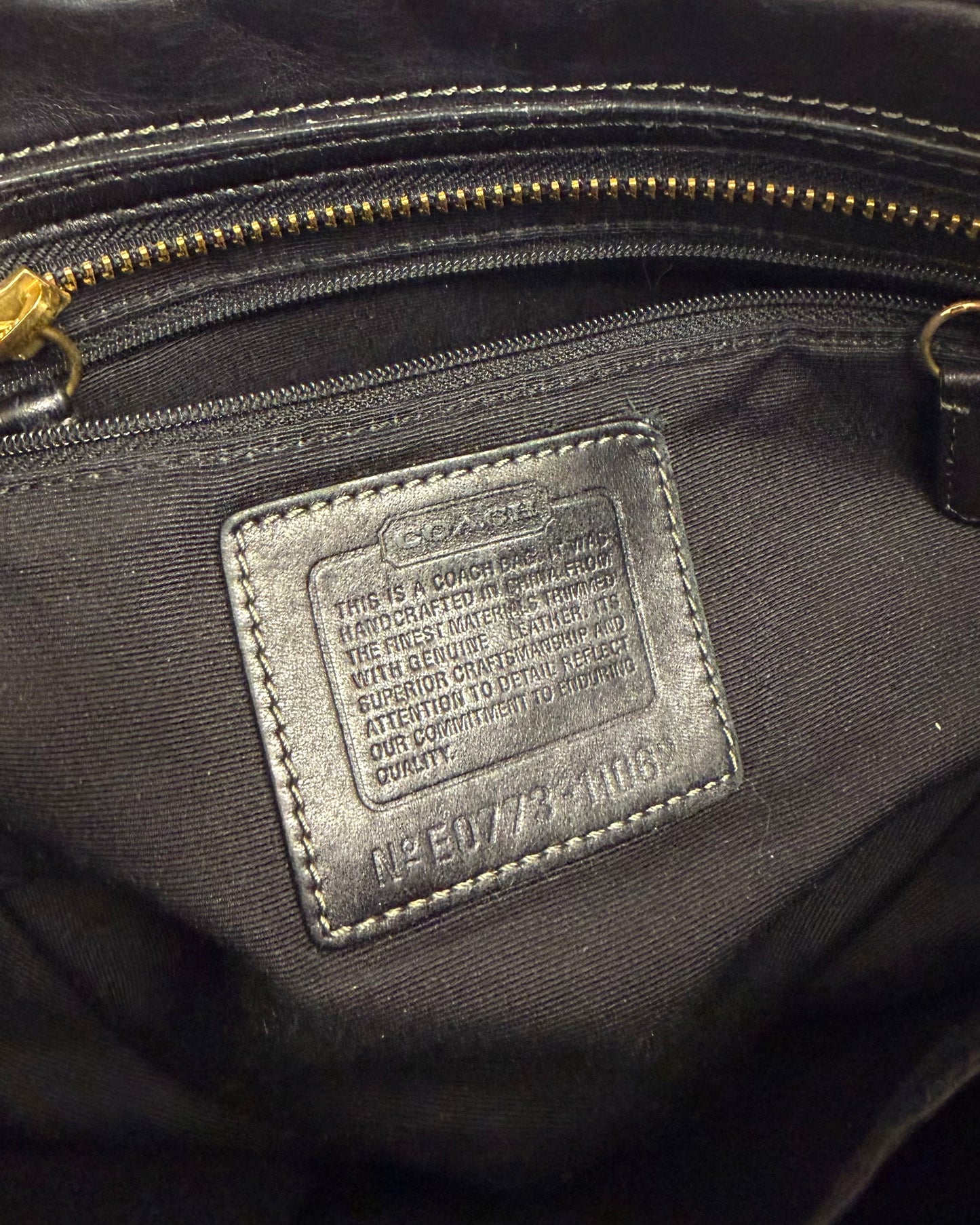 Coach Signature canvas and leather turnlock satchel