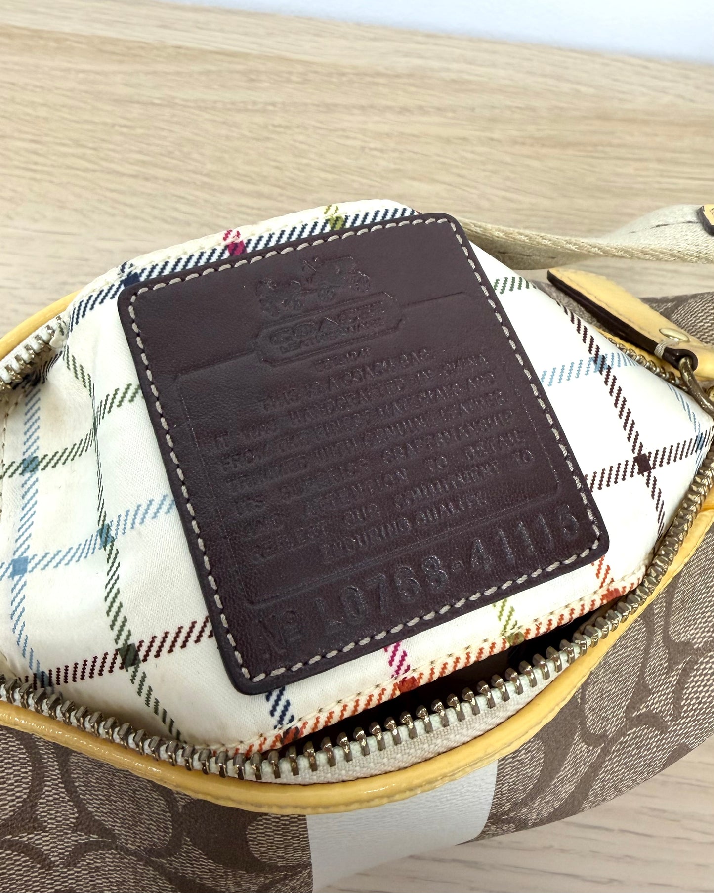 Coach Heritage Stripe handbag