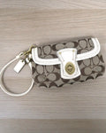 Coach Signature Legacy Turnlock Wristlet