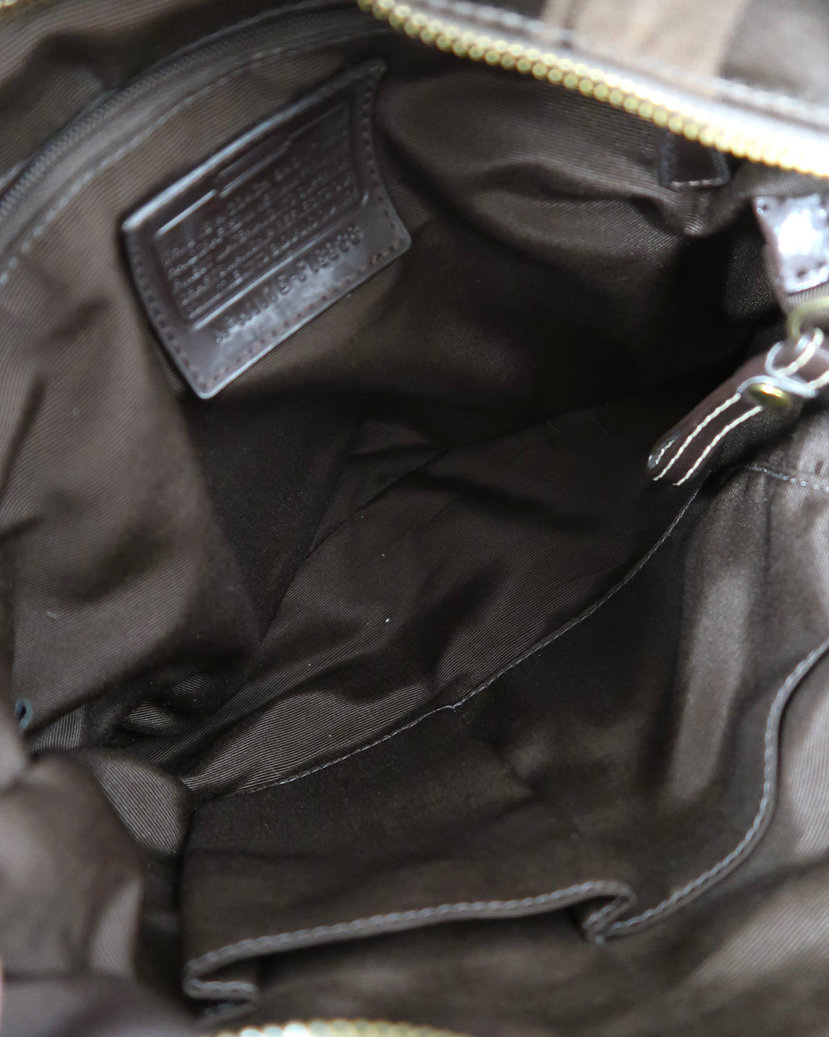 Coach Signature Stripe / Sateen Crossbody