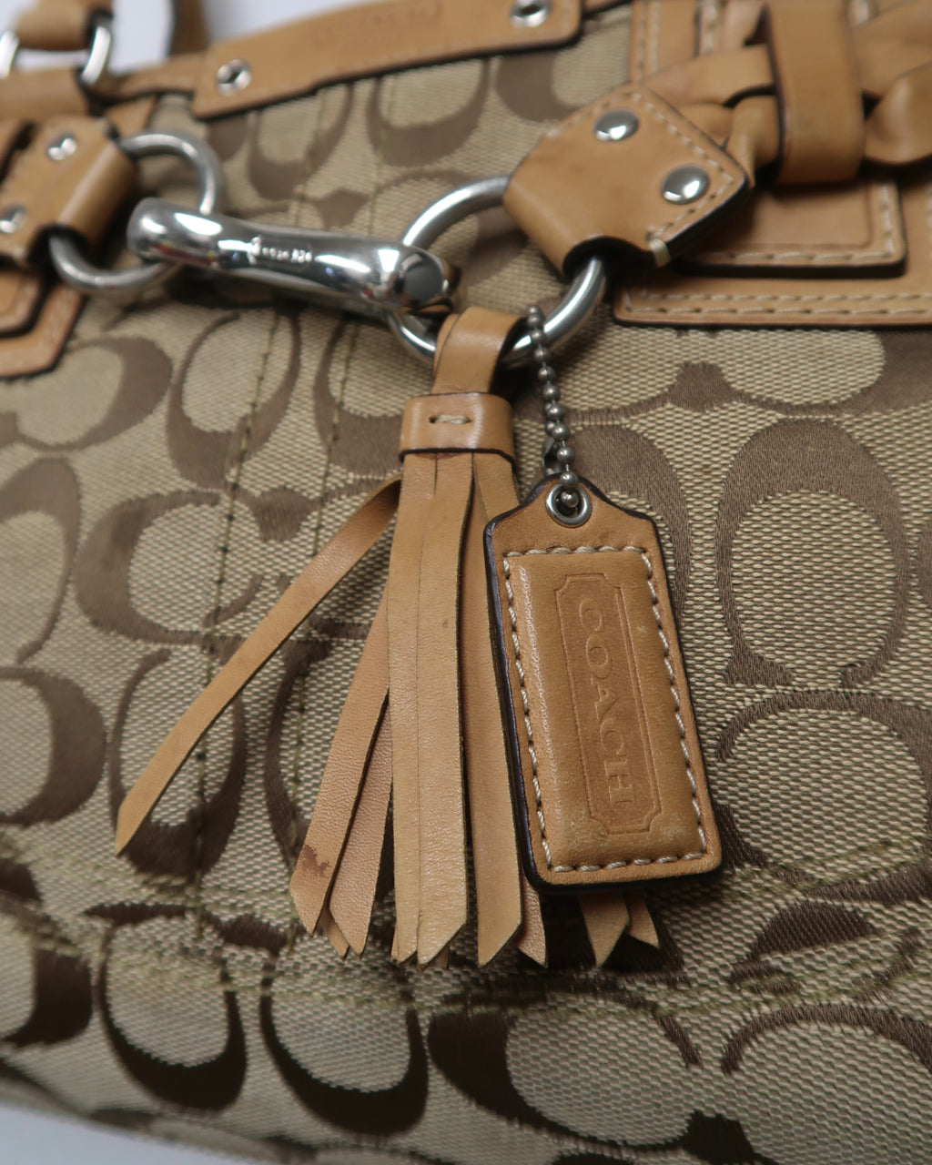 Coach Hamptons Signature Braided Carryall