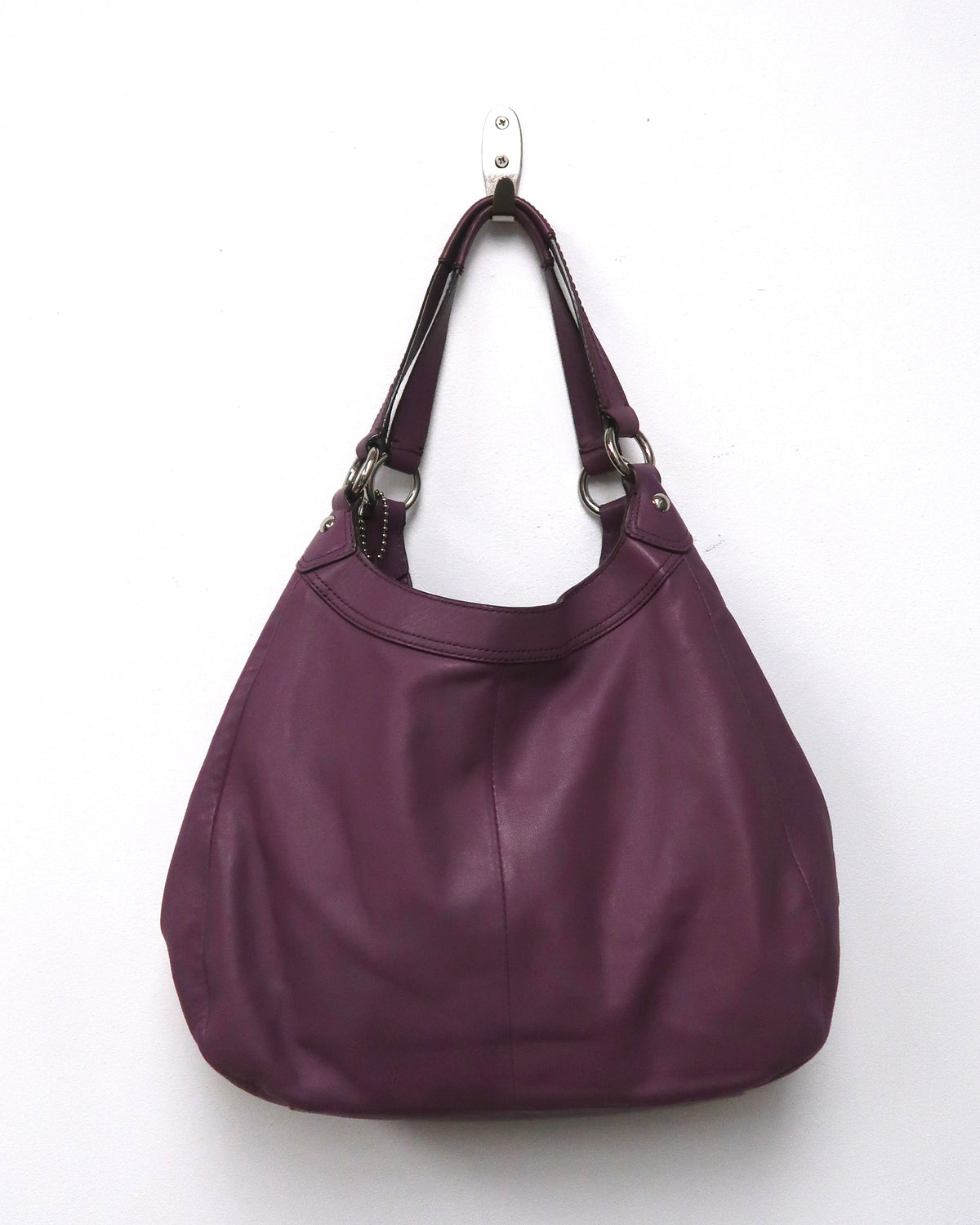 Coach Soho Purple Triple Compartment Leather Hobo Bag