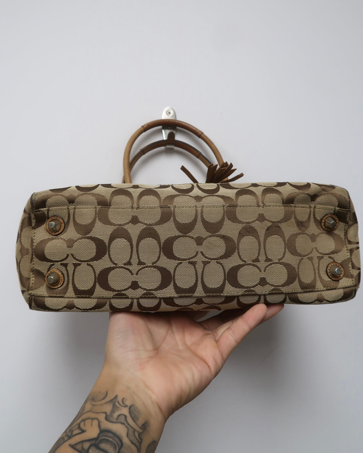 Coach Hamptons Signature Braided Carryall