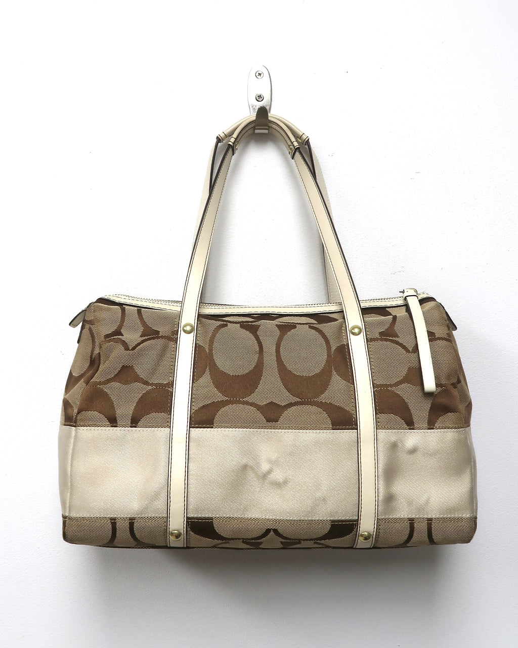 Coach Signature C canvas satchel