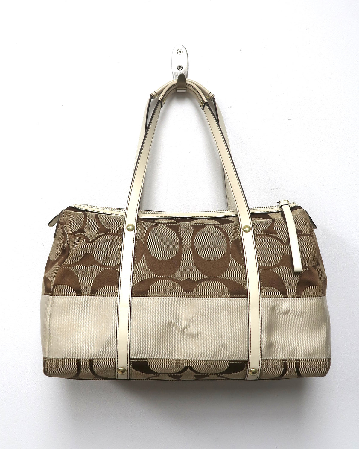 Coach Signature C canvas satchel