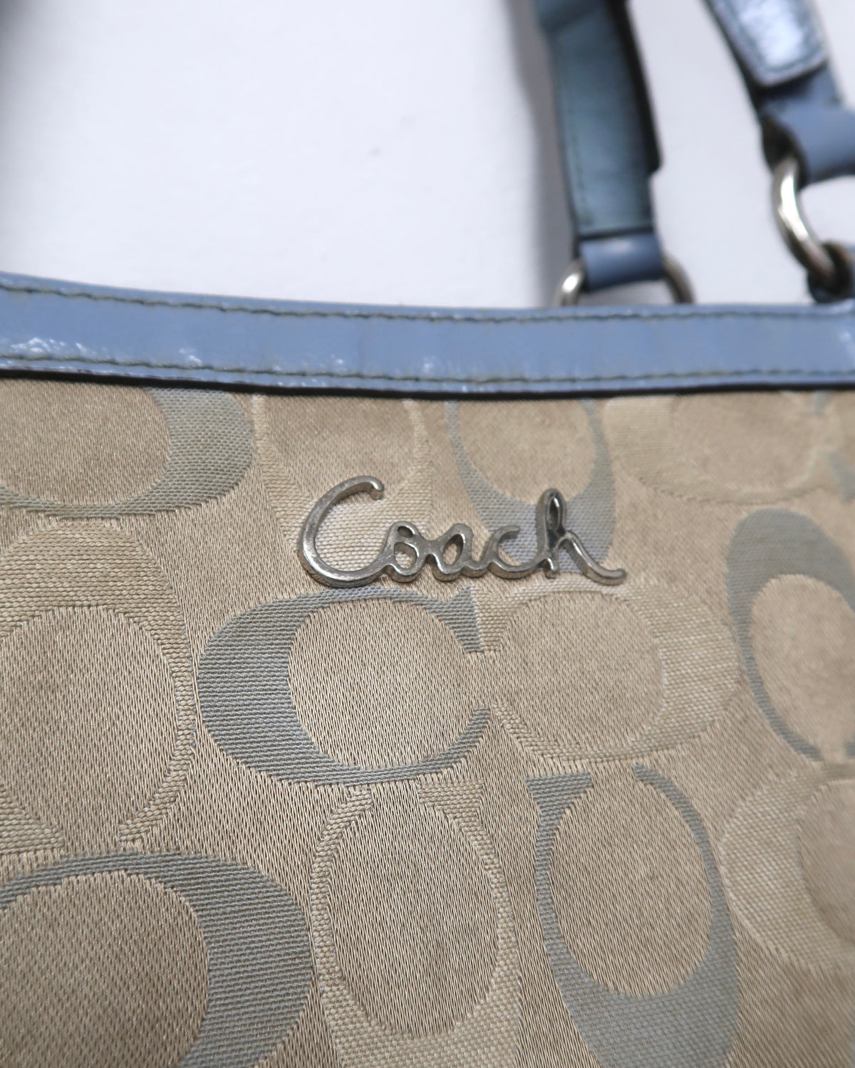 vintage Coach Signature Gallery East-West Tote Bag