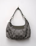 Coach Signature Ashley Dotted Op Art Convertible Hobo / Crossbody Bag