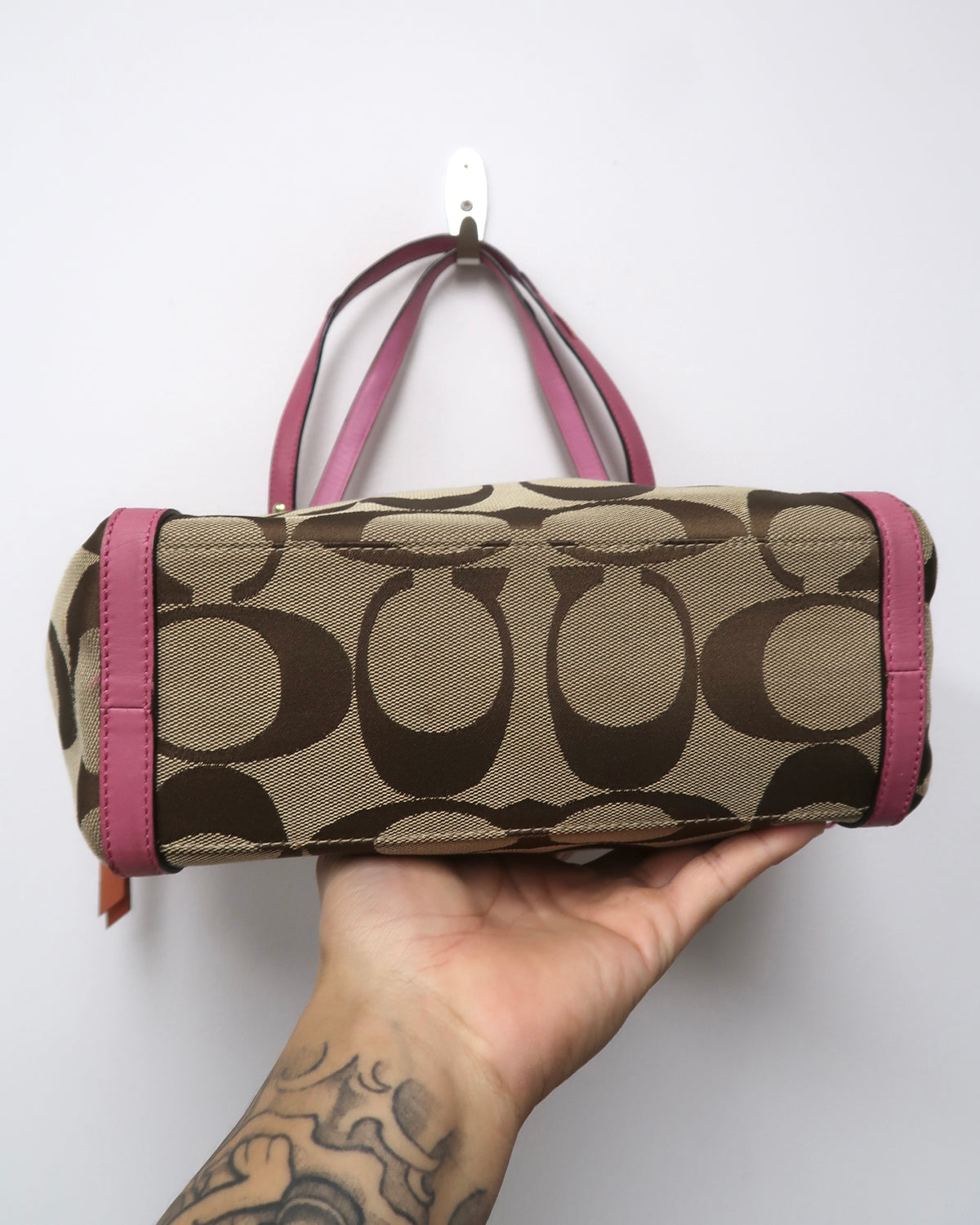 Coach Bleecker Signature Jacquard C Laced Tote Bag