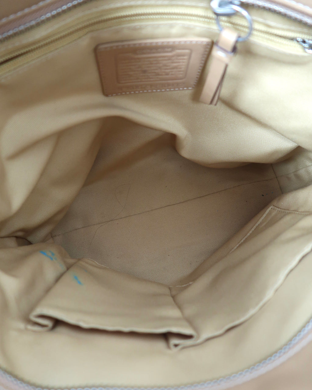 Leather Coach East West Gallery tote