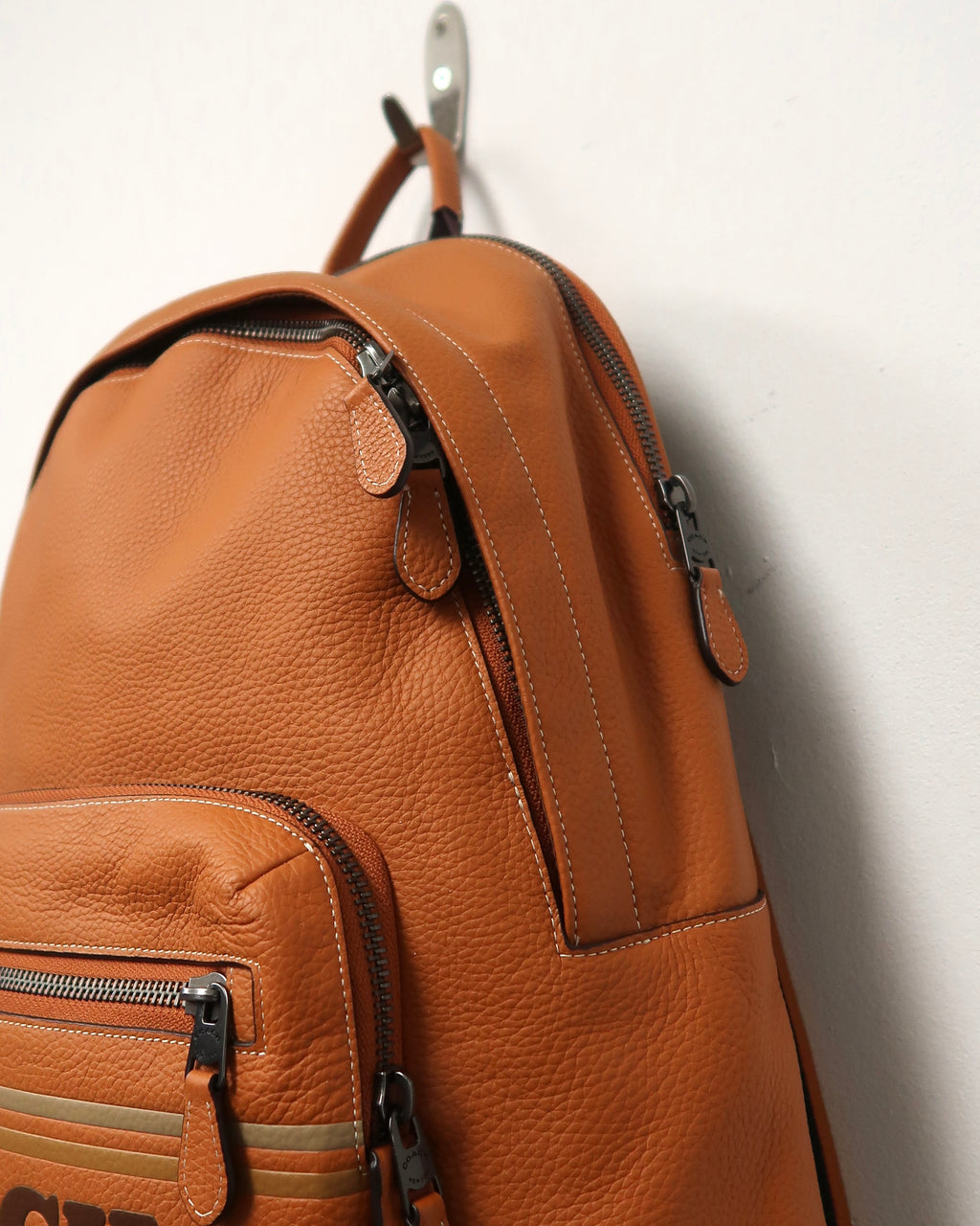 Pebbled Leather Coach West Backpack