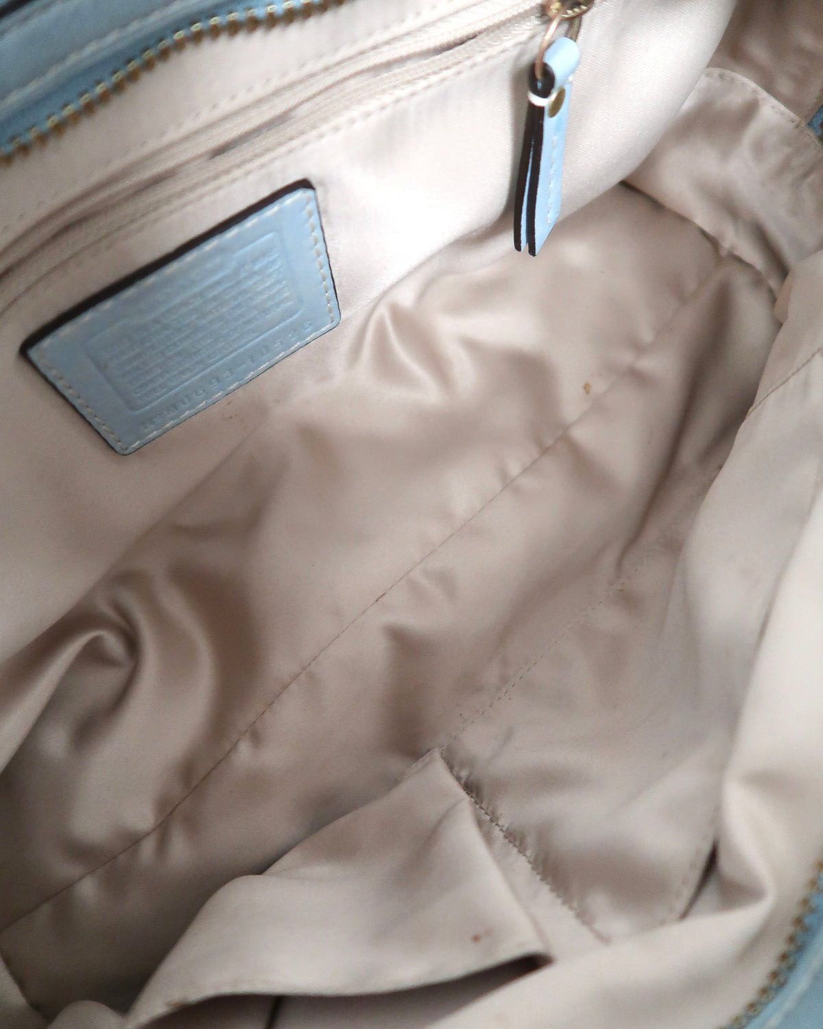 Coach Hamptons Pebbled Leather Satchel