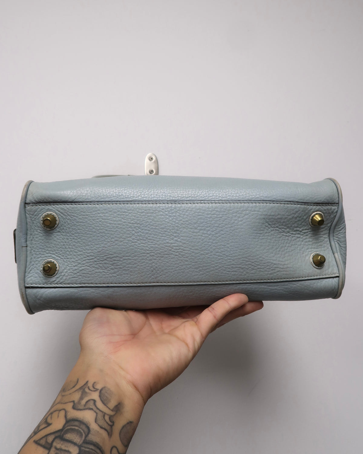 Coach Hamptons Pebbled Leather Satchel