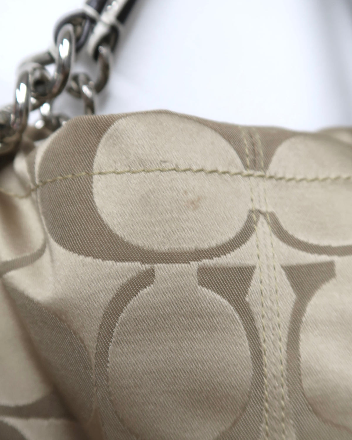 Coach Signature Sateen Brooke Hobo Bag