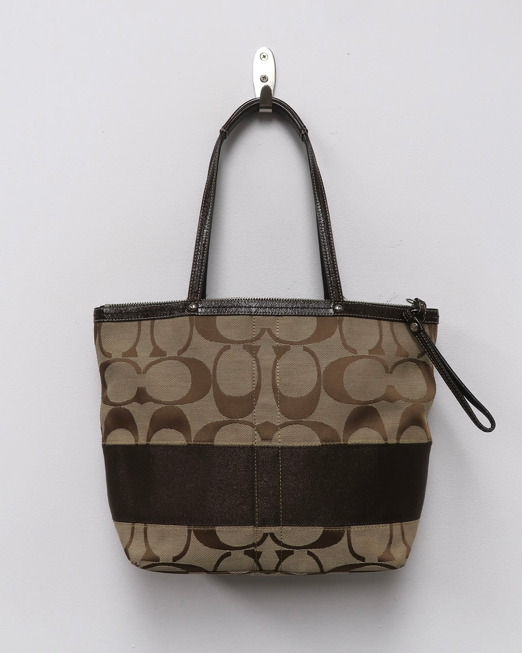 Coach Signature Stripe Tote