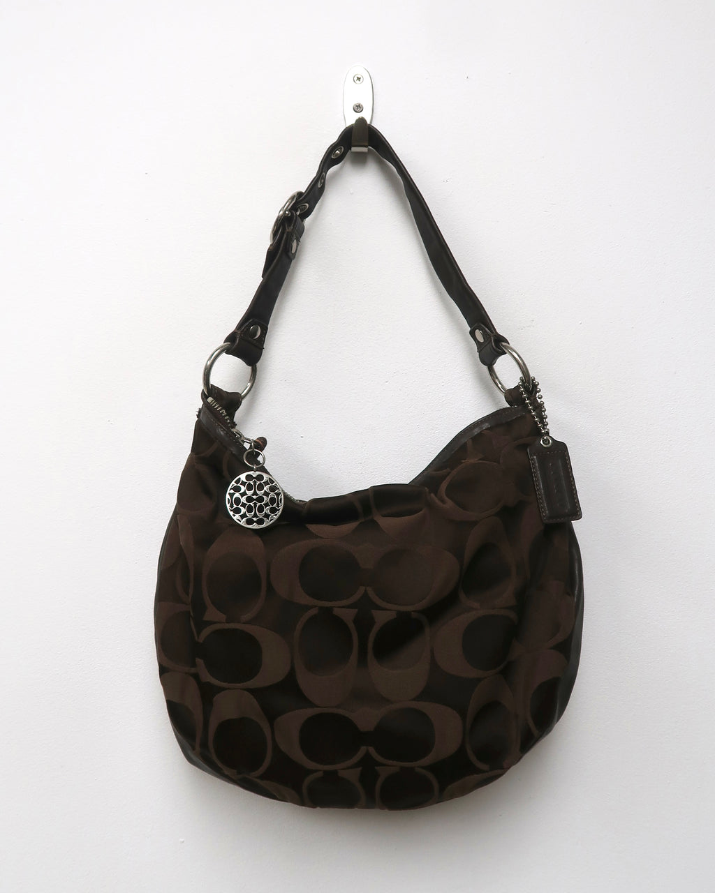 Coach Ali Signature Sateen Hobo Bag