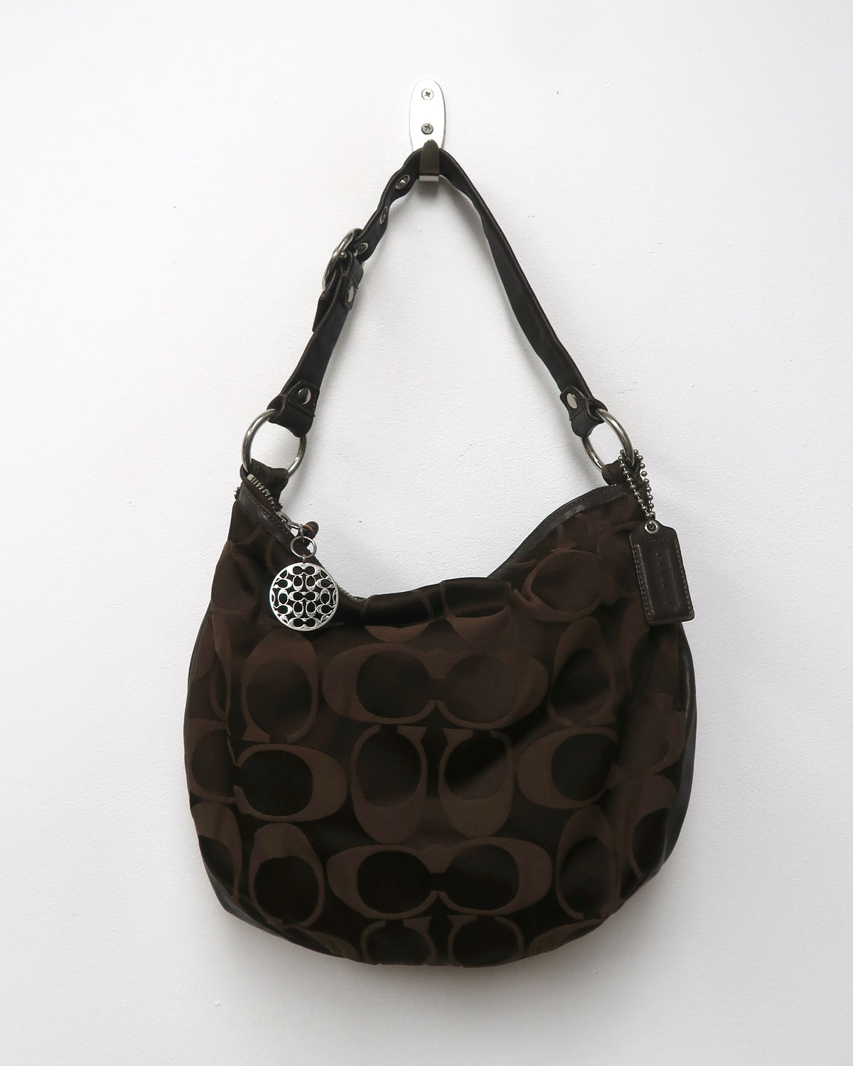 Coach Ali Signature Sateen Hobo Bag