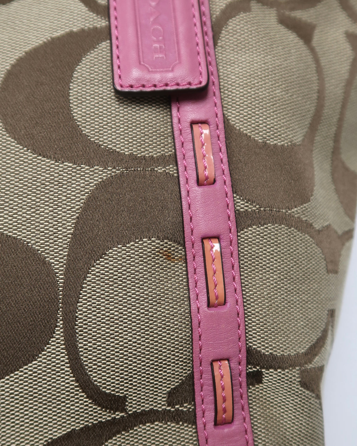 Coach Bleecker Signature Jacquard C Laced Tote Bag