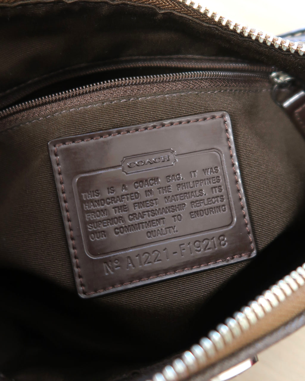 vintage Coach Signature Demi shoulder bag