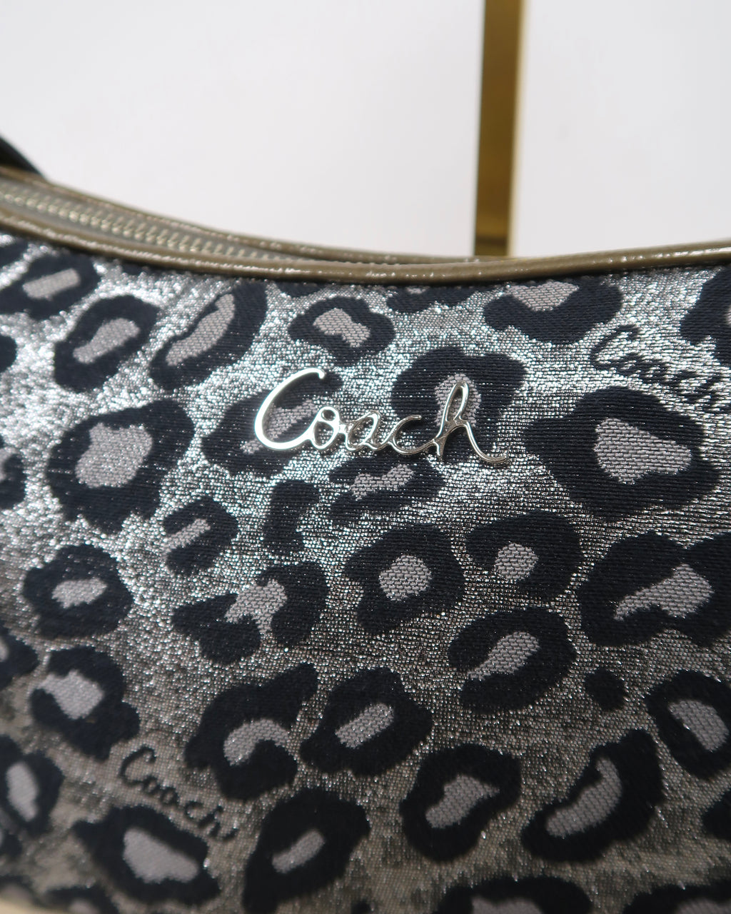 Coach Ocelot Leopard Print shoulder bag