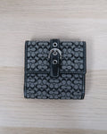 Y2K Coach signature C jacquard small bifold wallet