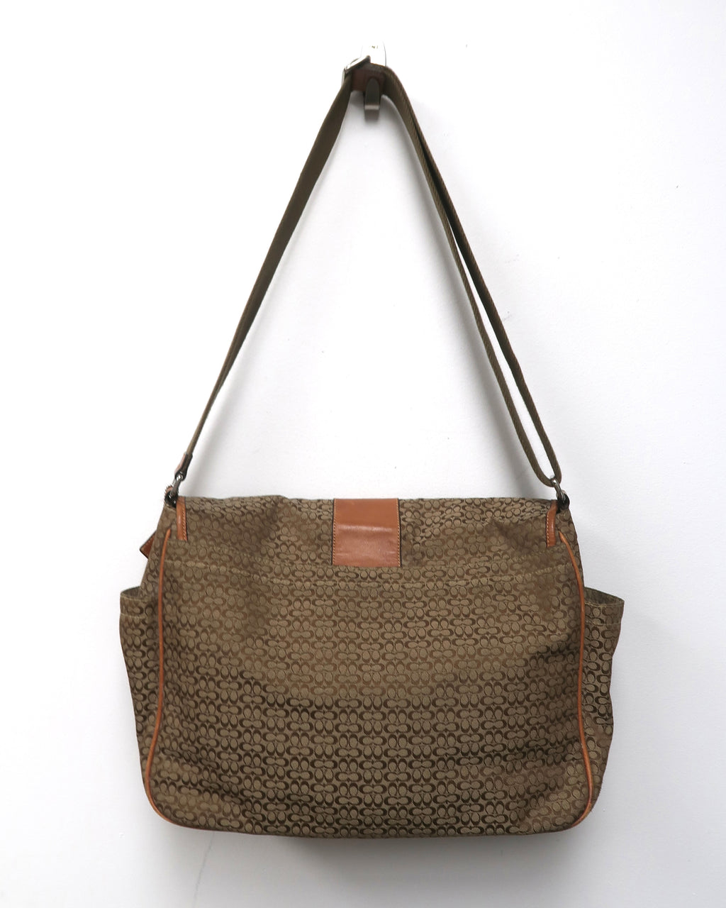 vintage Coach Signature Hudson Commuter Messenger Bag