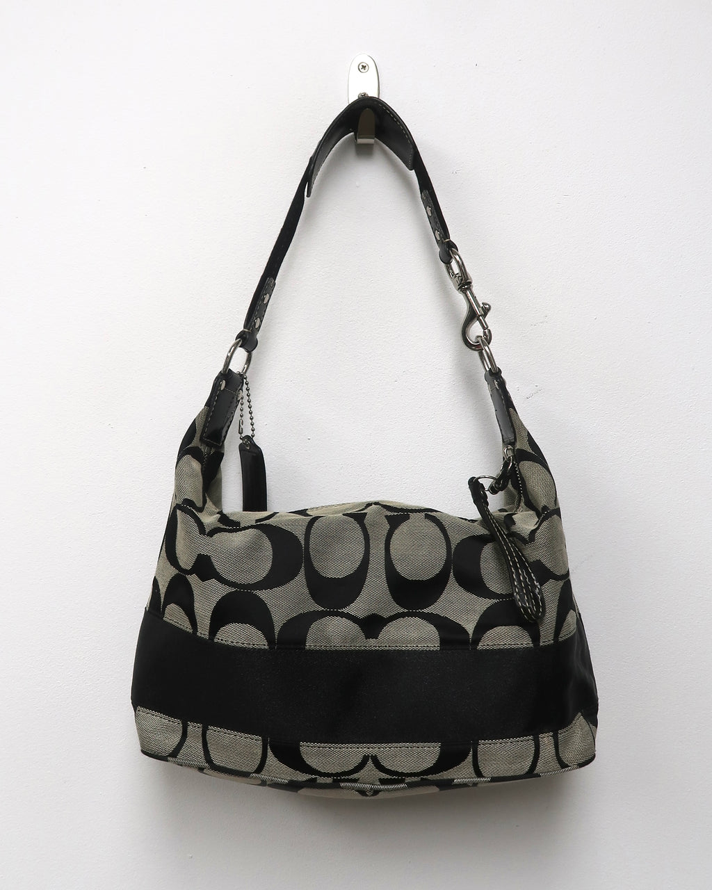 Vintage Coach Signature Stripe Hobo shoulder bag