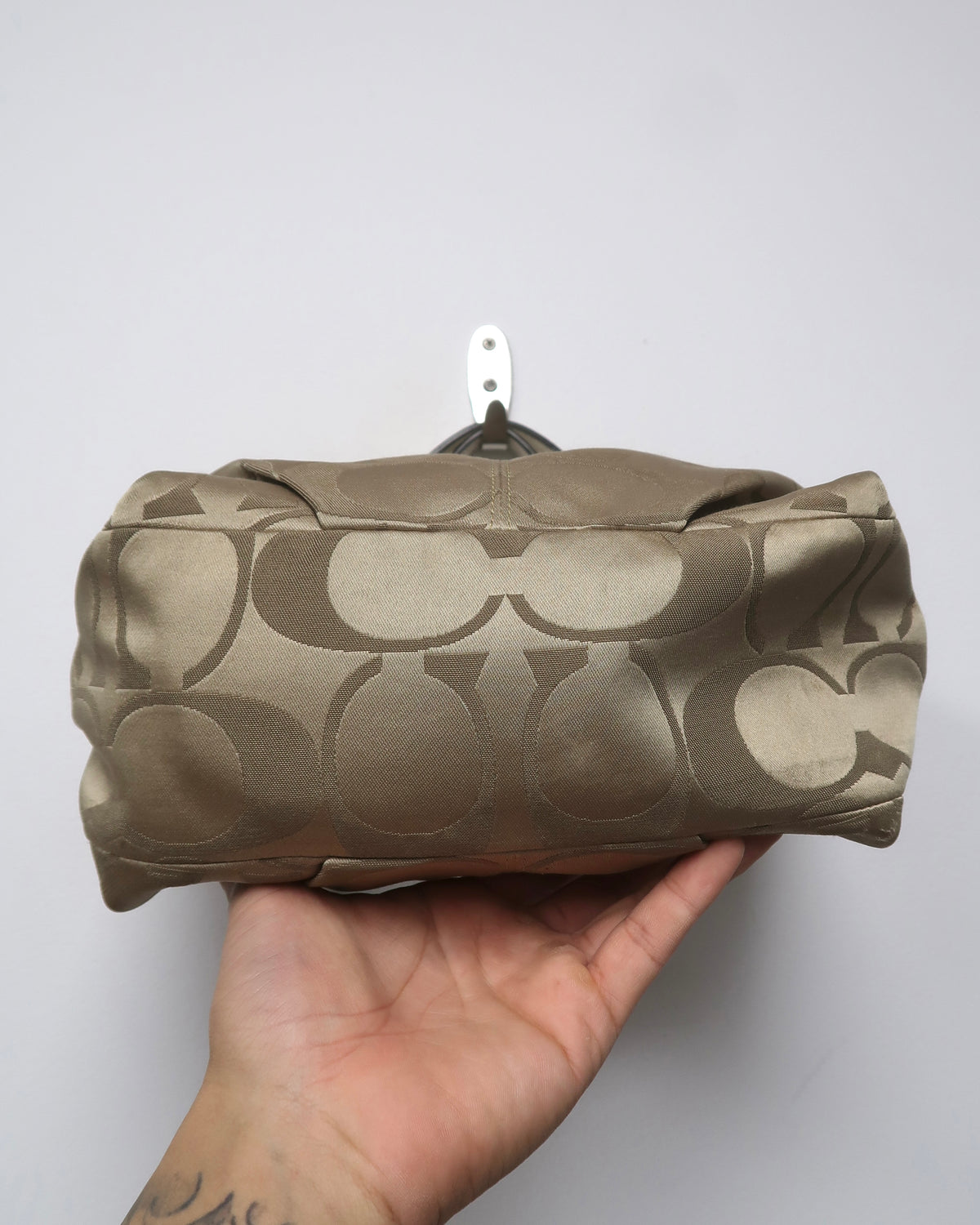 Coach Signature Sateen Brooke Hobo Bag