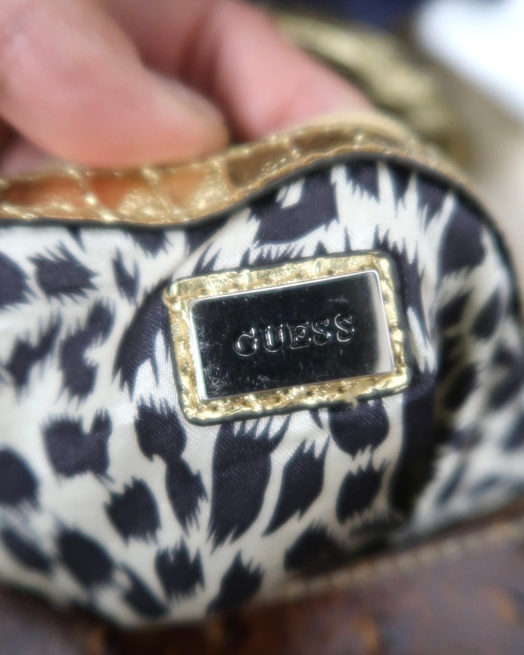 Vintage Guess monogram hobo shoulder bag