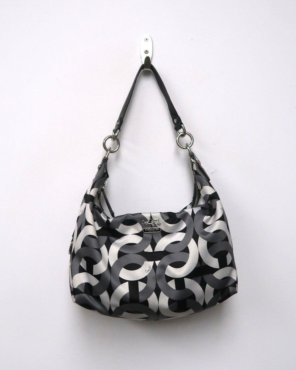 Coach Madison Chainlink Op Art Hobo Bag