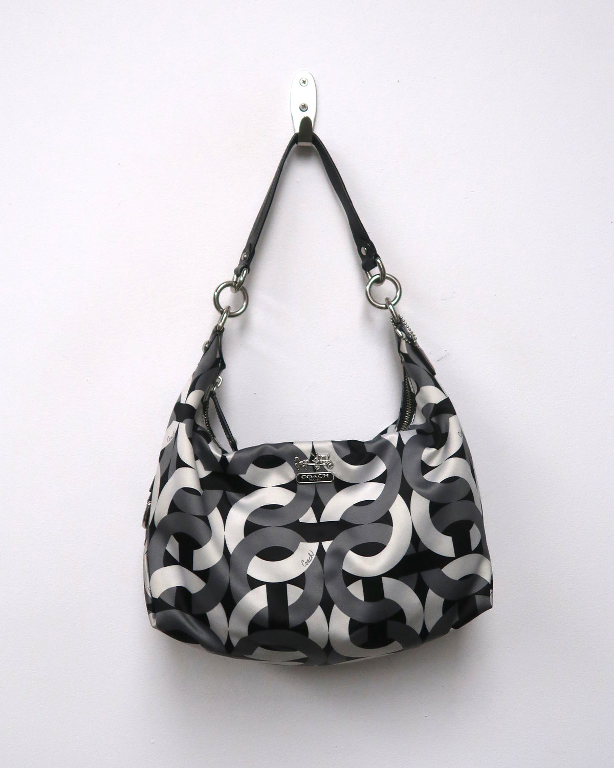 Coach Madison Chainlink Op Art Hobo Bag