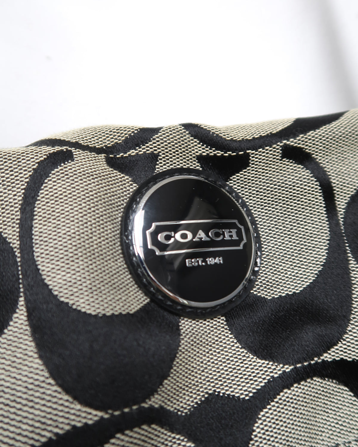 Vintage Coach Signature Stripe Hobo shoulder bag