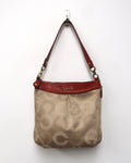 Vintage Coach Ashley Dotted Op Art Hobo Shoulder Bag