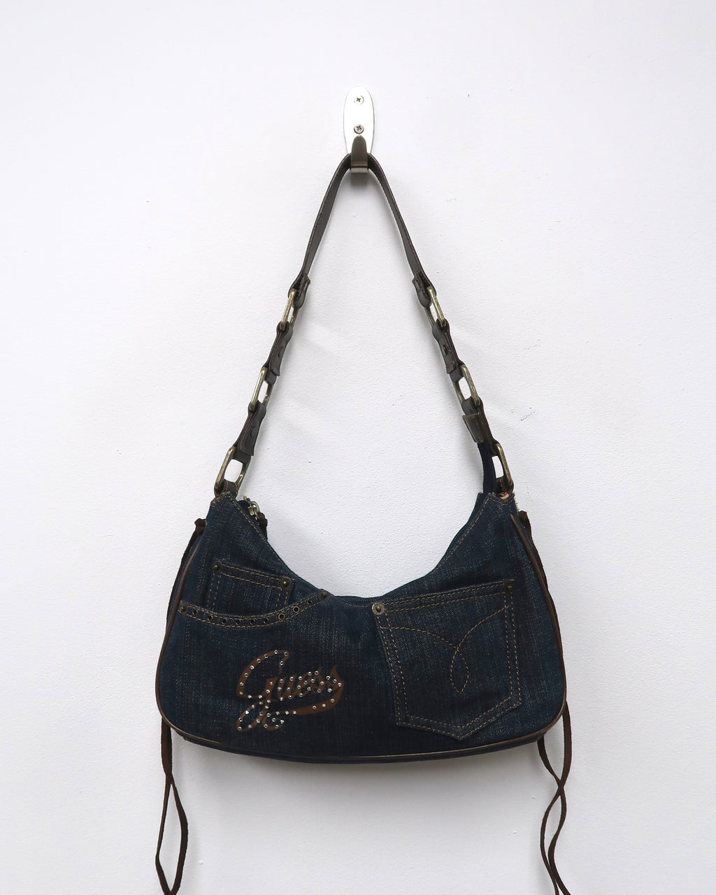 Guess Y2K denim shoulder bag
