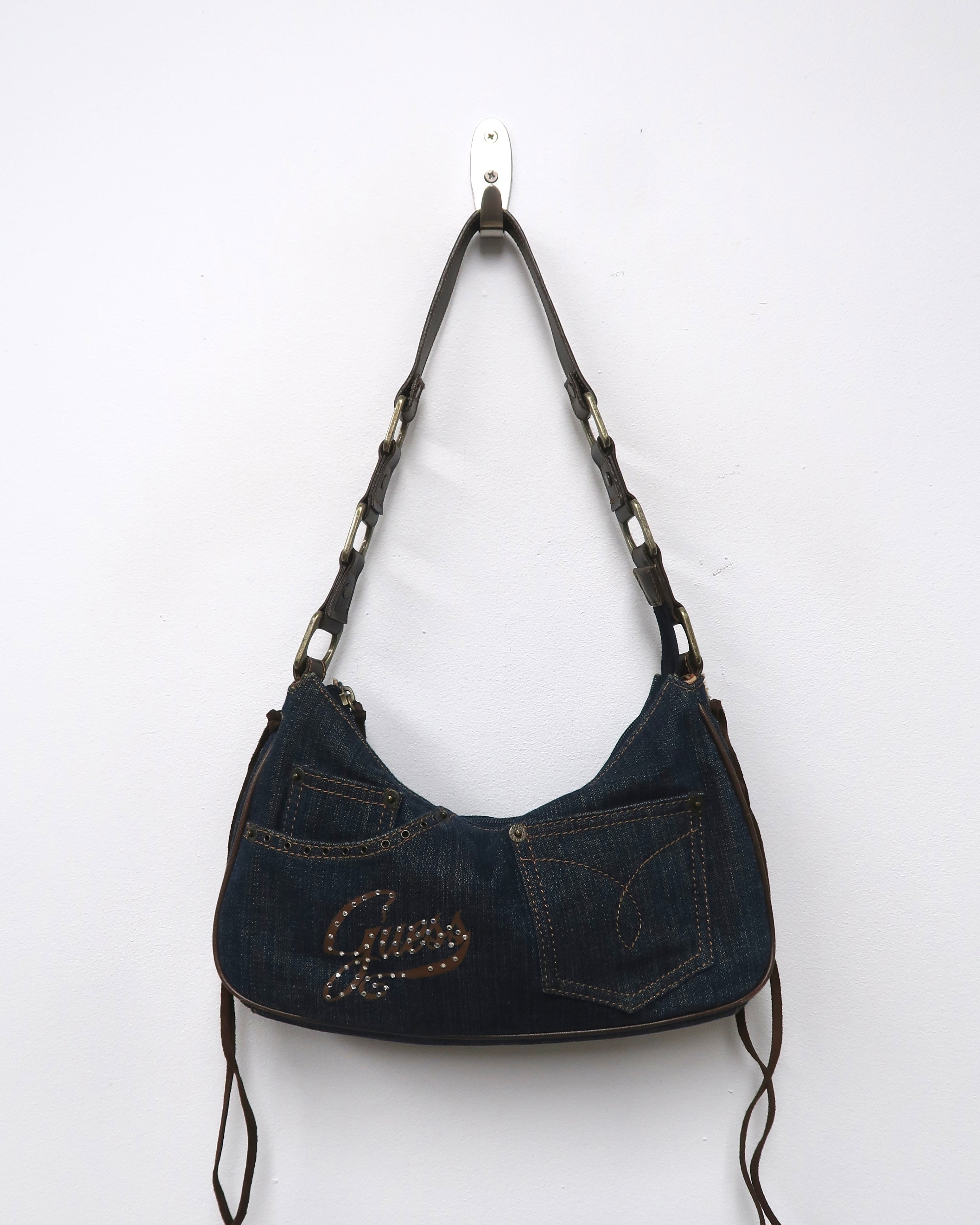 Guess Y2K denim shoulder bag