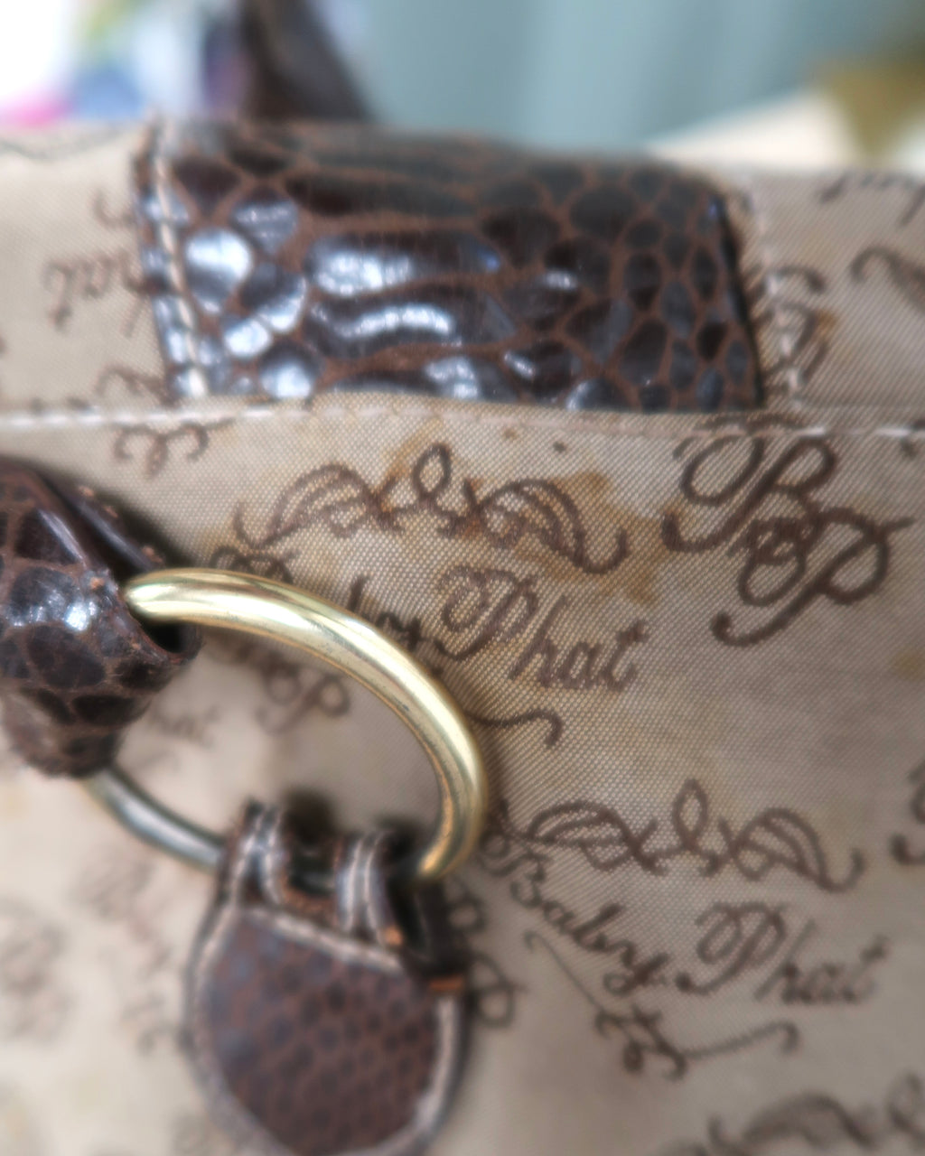 Y2K Baby Phat brown monogram bag