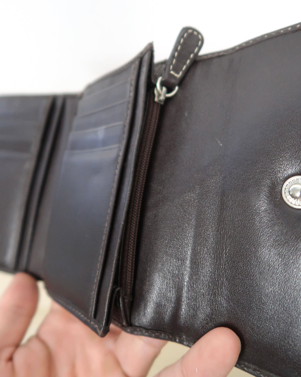 Coach Signature C Y2K compact wallet
