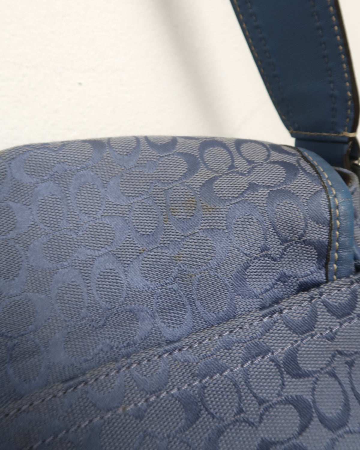 Coach Signature Jacquard Canvas and leather messenger bag