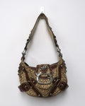 Vintage Guess monogram hobo shoulder bag