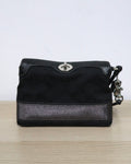 Coach Legacy 65th Anniversary Black Signature Canvas Striped Wristlet