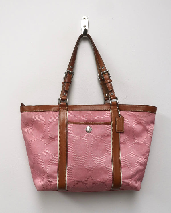 Coach Signature C jacquard canvas tote