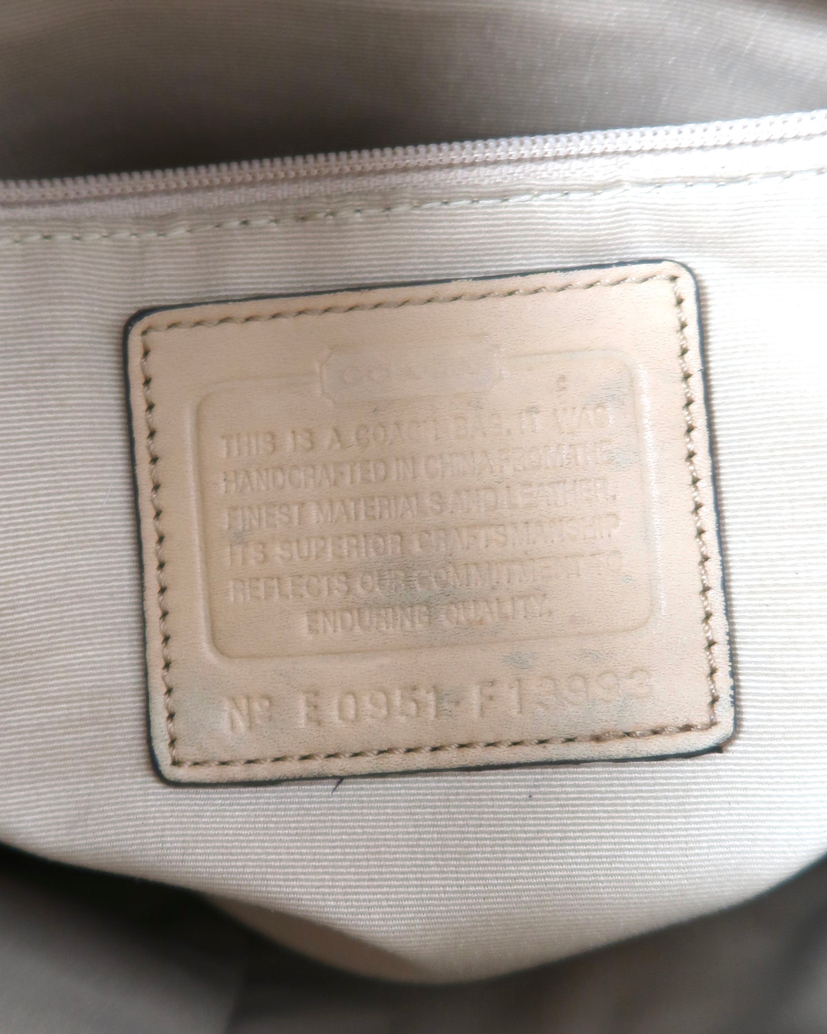 Coach Hamptons Signature Stripe Nancy Tote Bag