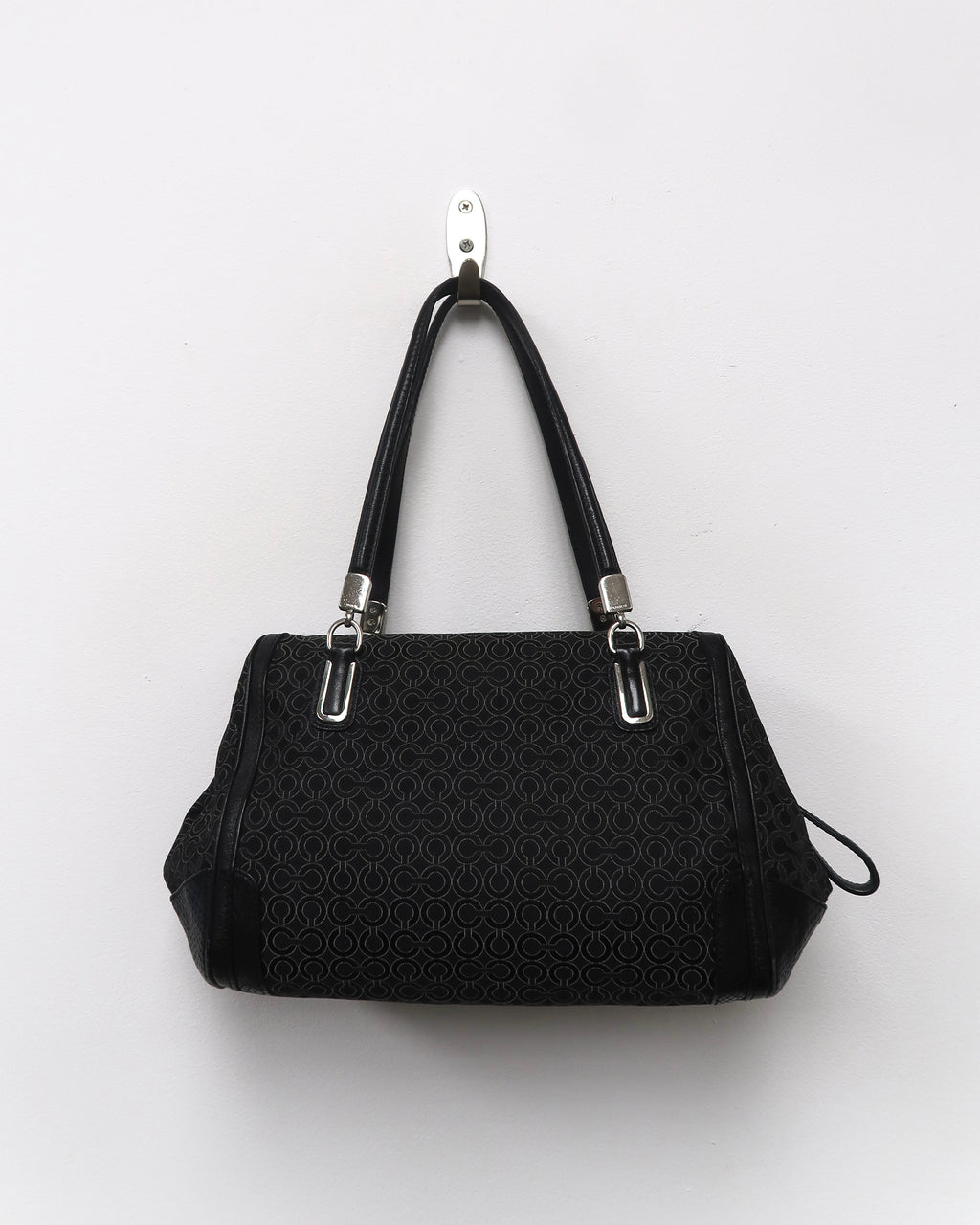Coach Madison Op Art Needlepoint satchel