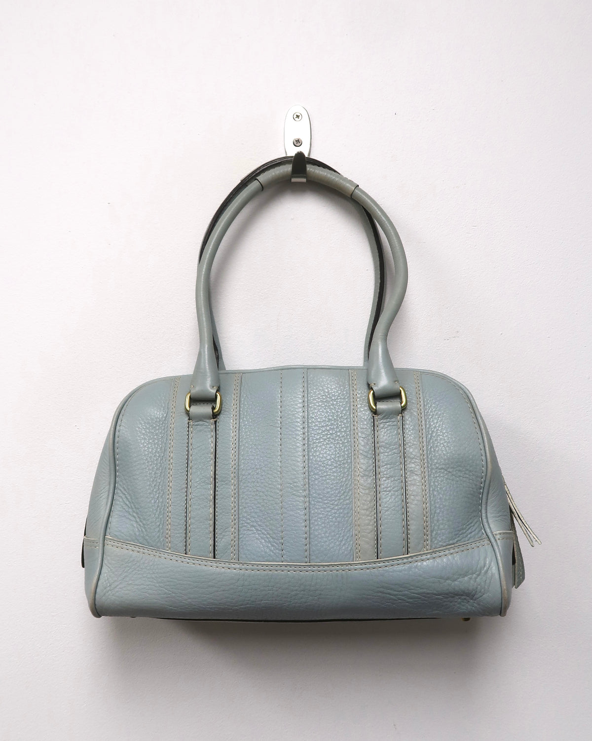 Coach Hamptons Pebbled Leather Satchel