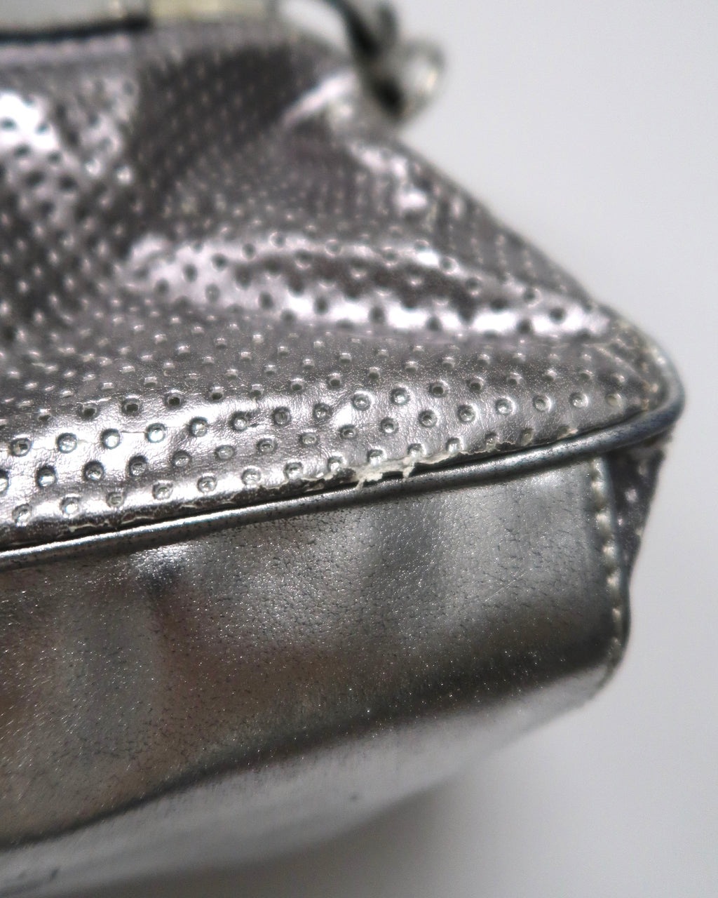 Guess metallic silver shoulder/handbag