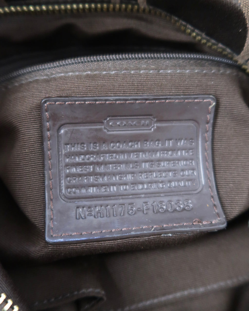 Coach Signature Stripe / Sateen Crossbody