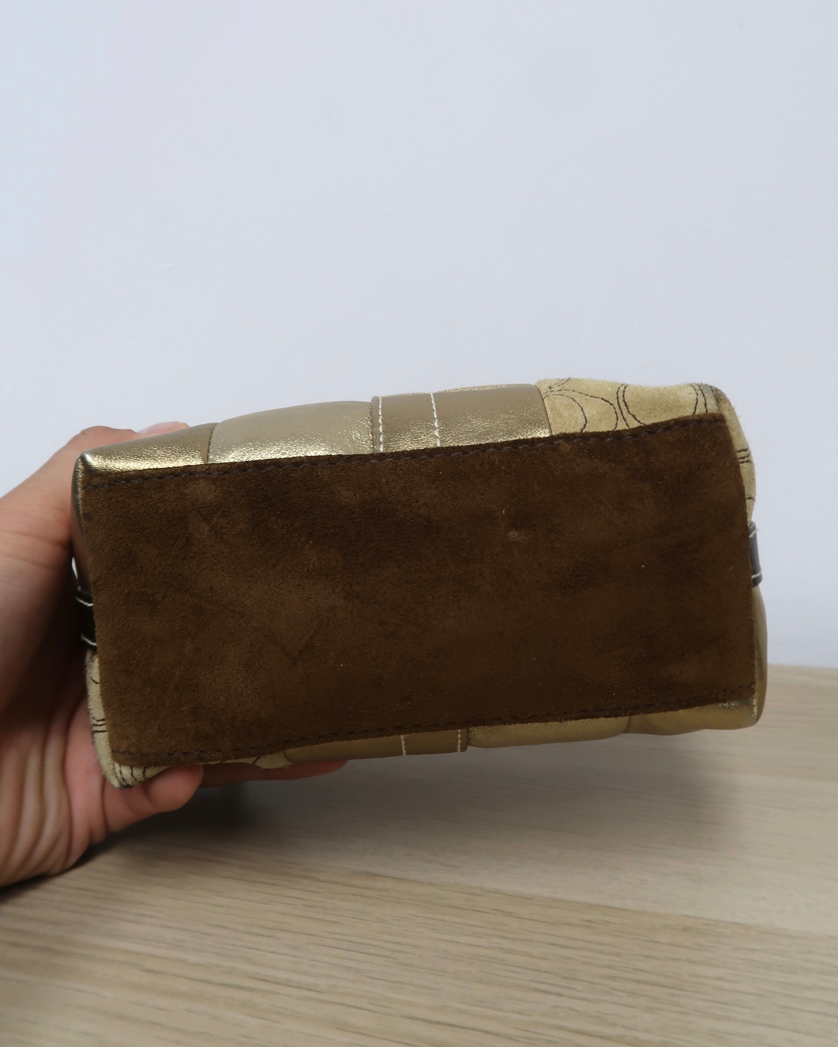 vintage Coach Y2K patchwork shoulder bag