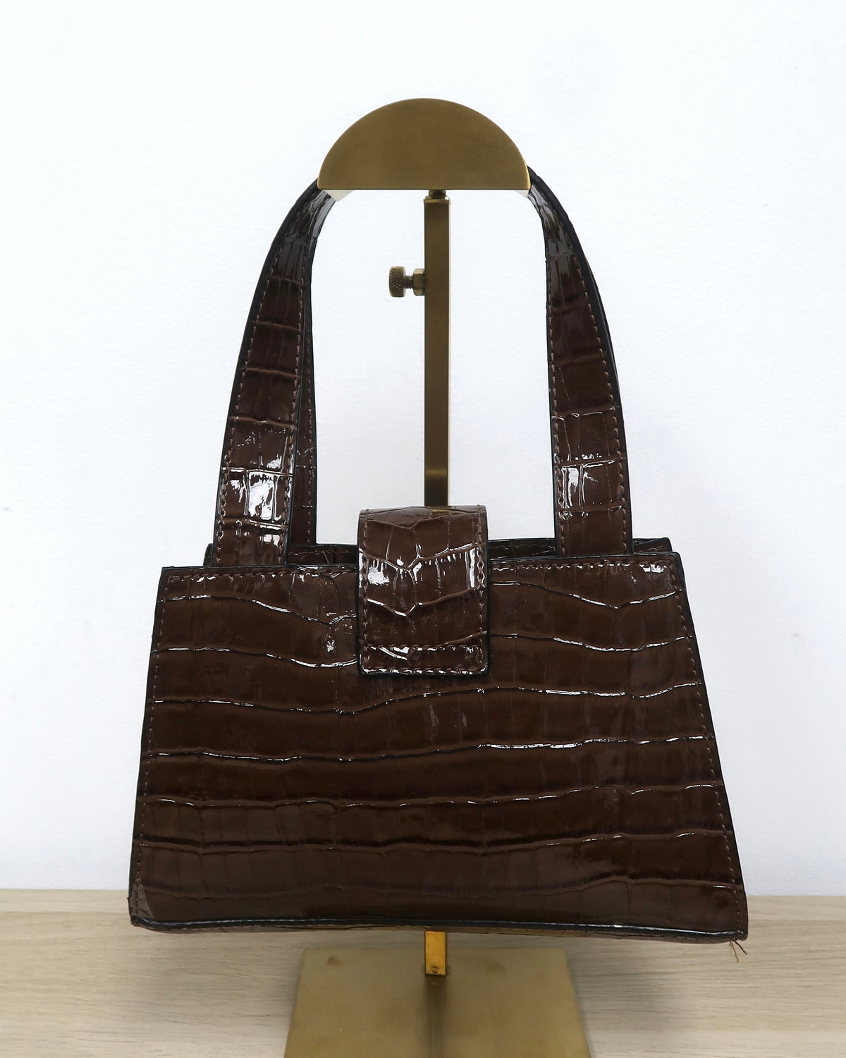 Guess Croc-Embossed Mini Handbag