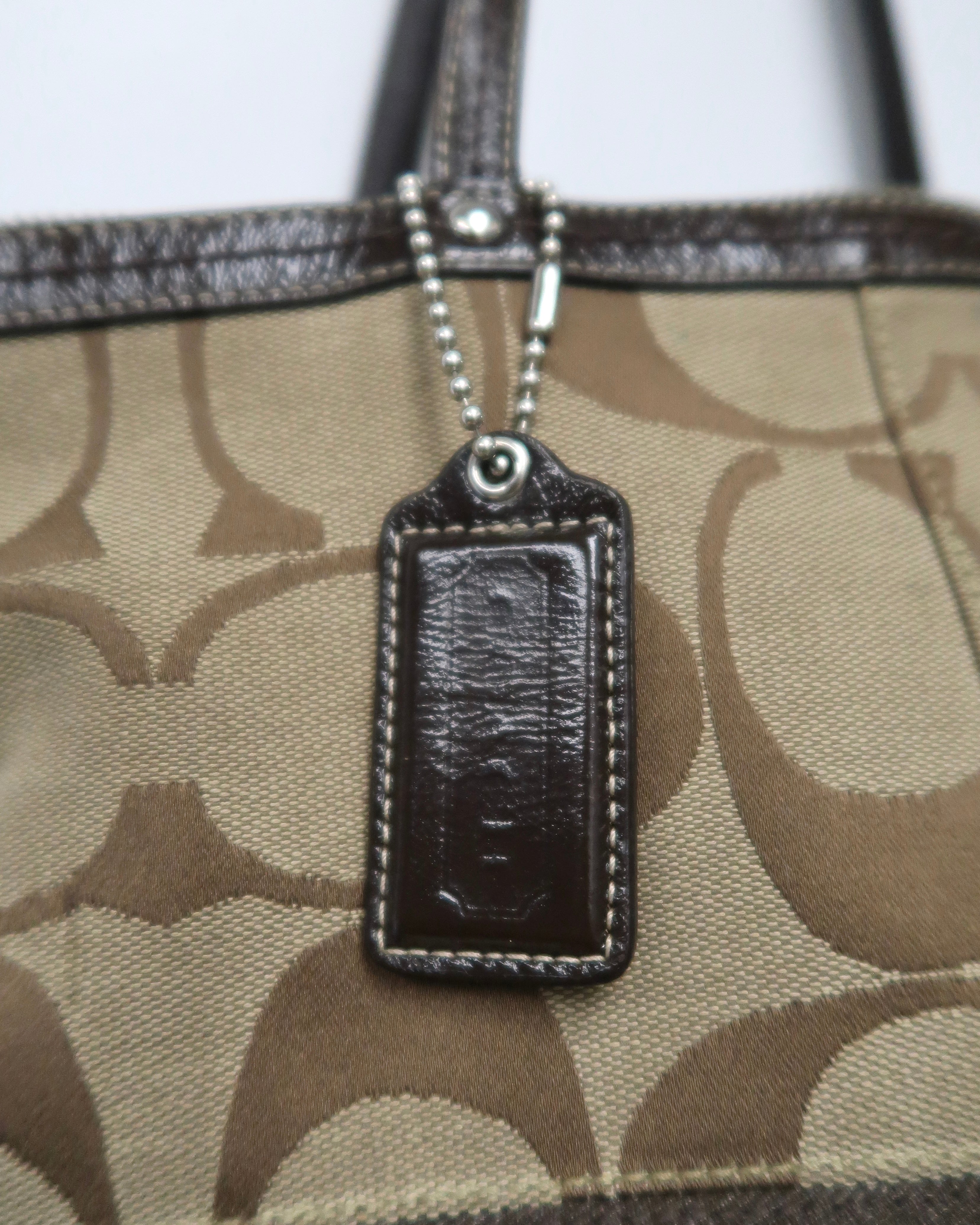 Coach Signature Stripe Tote