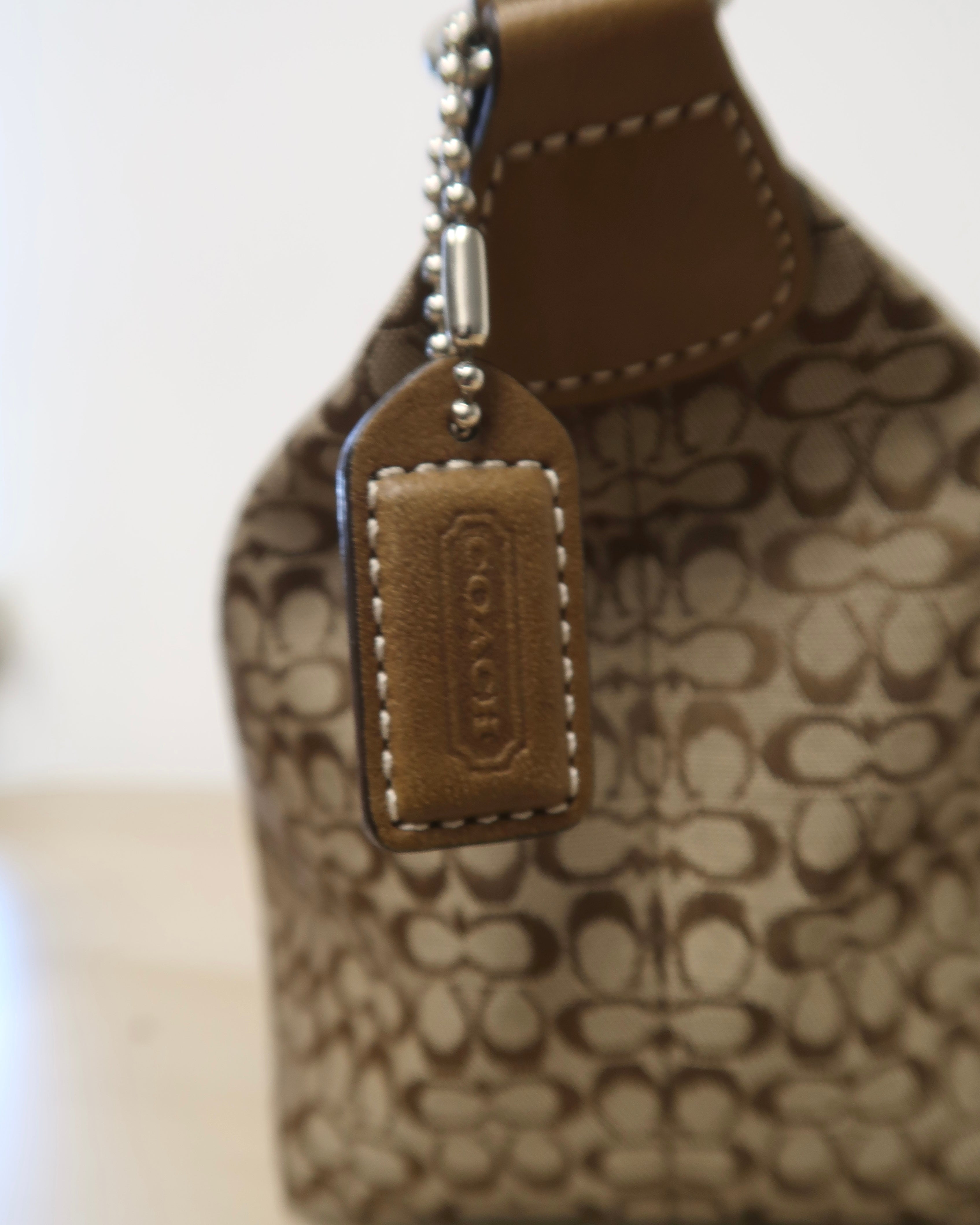 Coach SoHo Hobo Mini signature monogram logo bag
